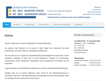 Tablet Screenshot of praxis-kress.de